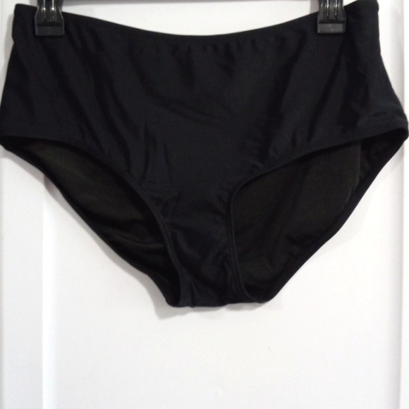 HOLIPICK MULTI COLORED TANKINI BLACK MID RISE BOTTOMS SIZE LARGE NWT - Picture 5 of 6